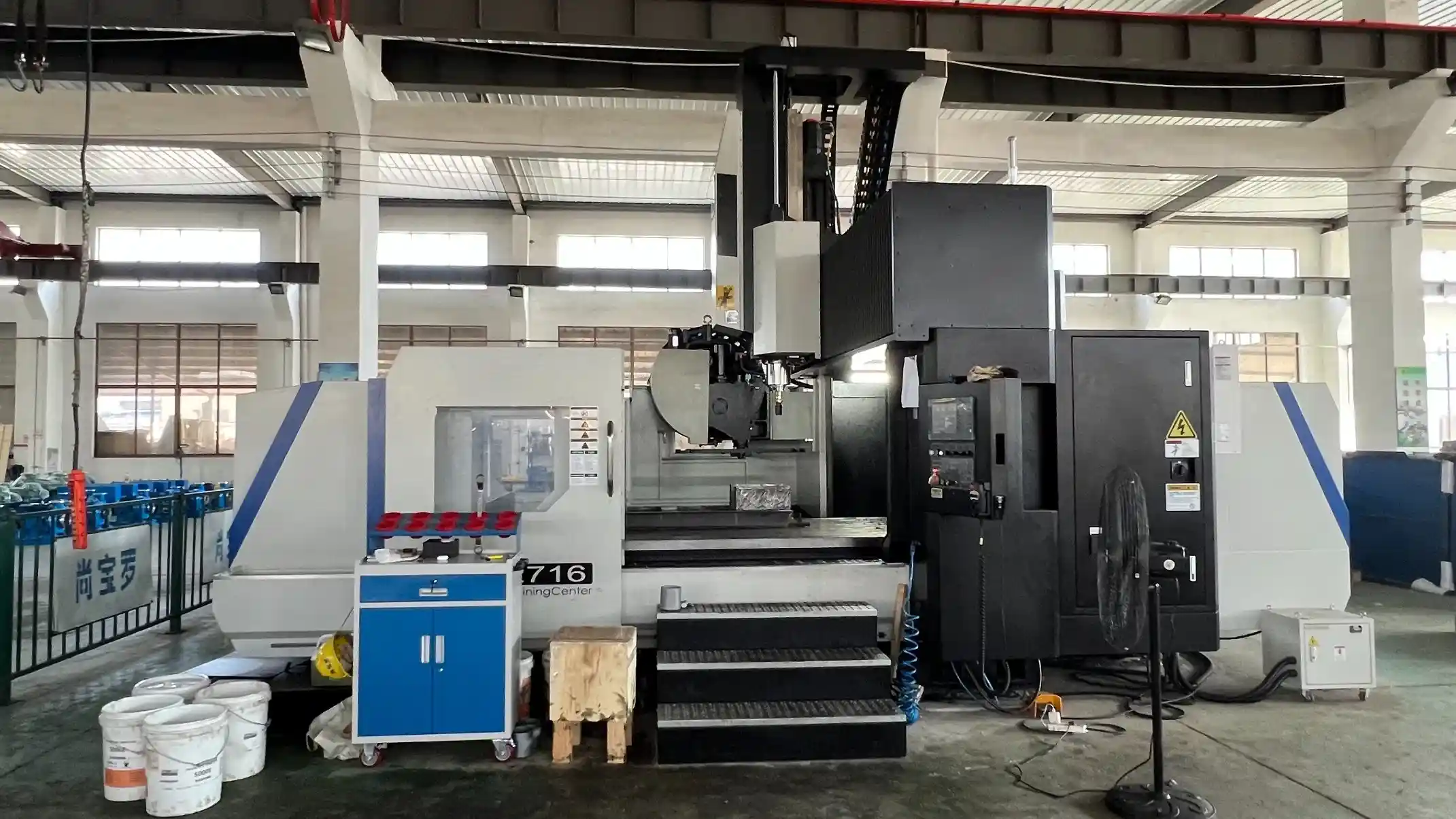 Mud pump undergoing rigorous quality assurance testing